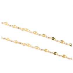 Colar Malha Coffee em Ouro 18 Kilates - 22840